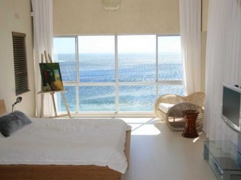 Beautiful bedroom with ocean view