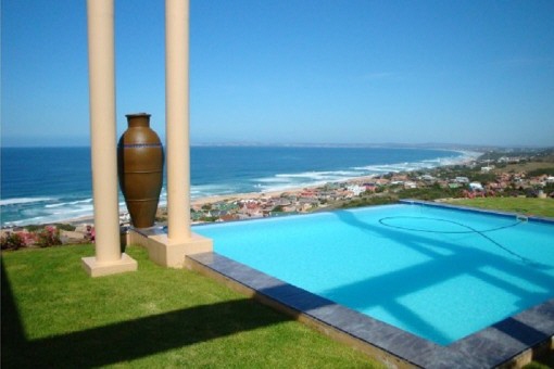 Pool area with top ocean view