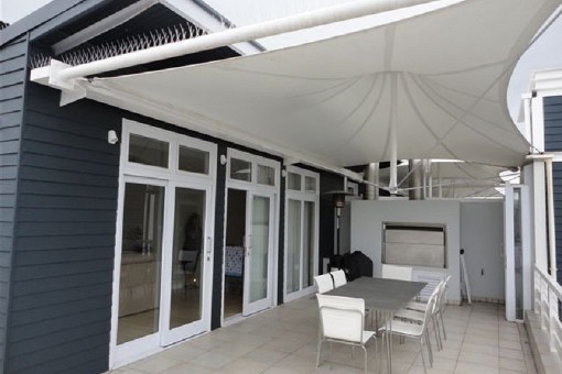 Spacious terrace with barbecue area