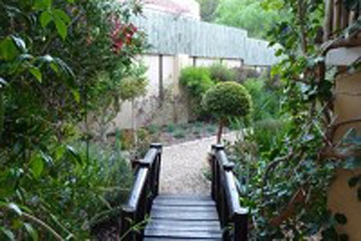 Path leading to the green area